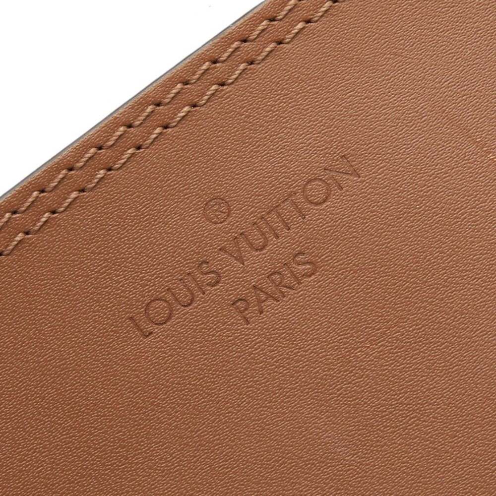 LOUIS VUITTON Brown Leather Pouch - Picture 7 of 7